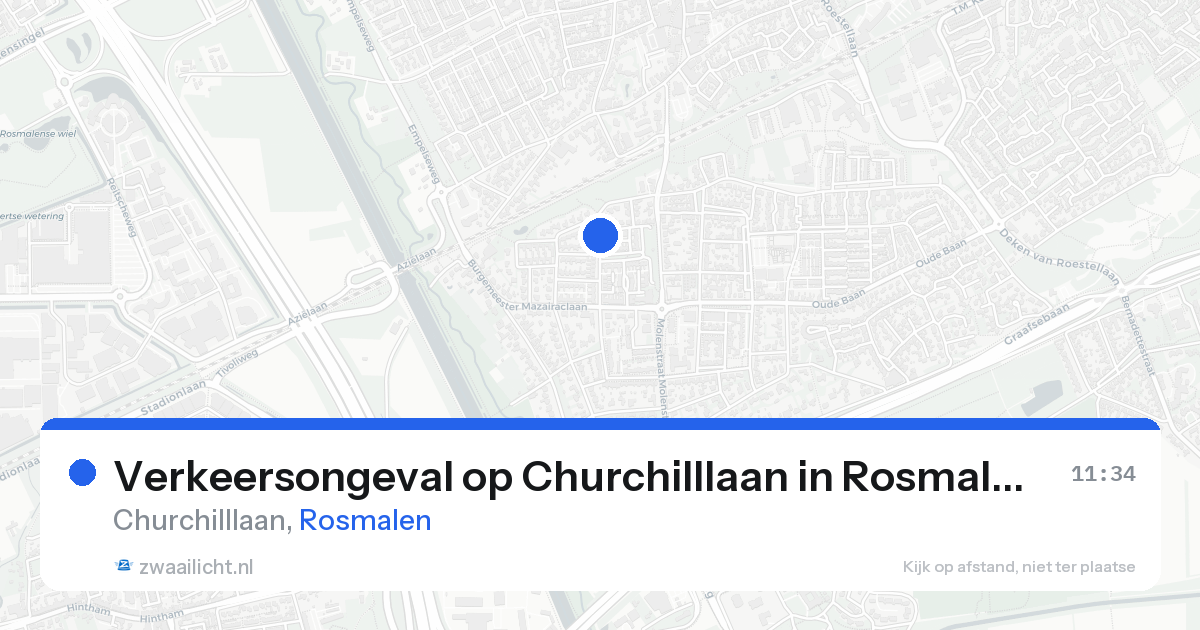 Verkeersongeval op Churchilllaan in Rosmalen — 23 aug 2026