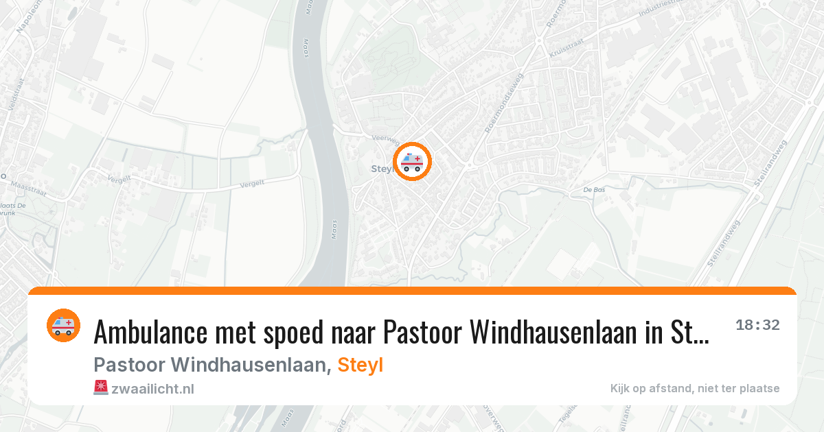 Ambulance met spoed naar Pastoor Windhausenlaan in Steyl — 4 aug 2026