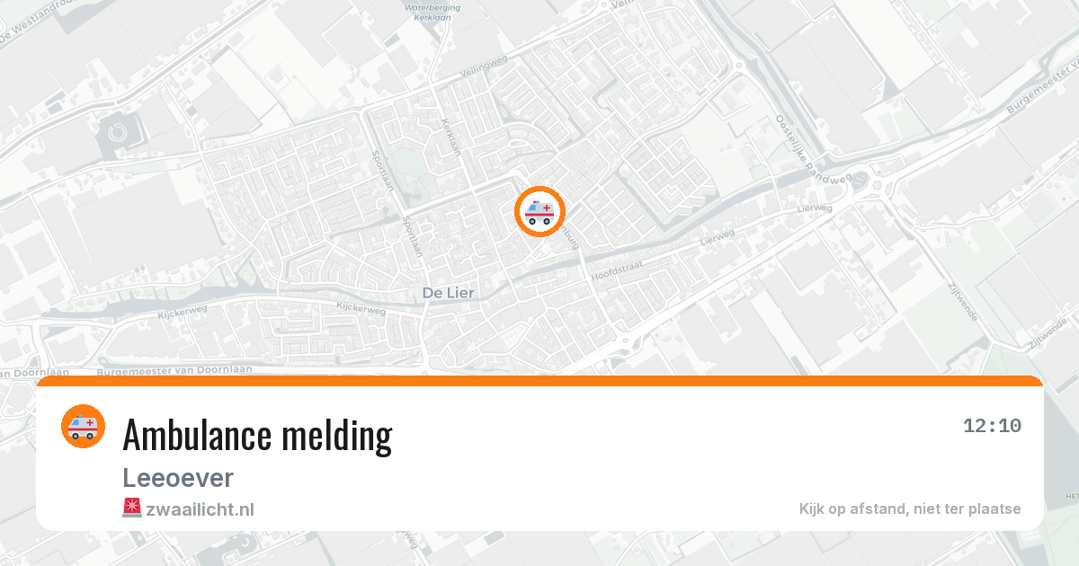 Ambulance melding — 29 jan 2026