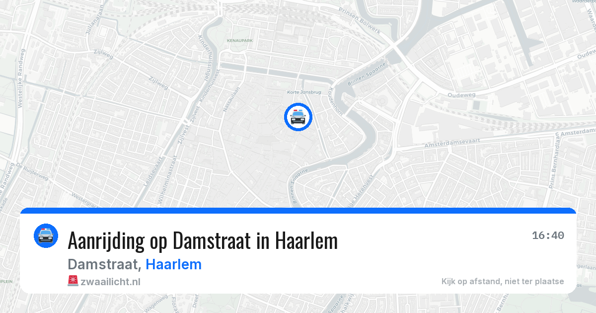 Aanrijding op Damstraat in Haarlem — 10 mei 2026