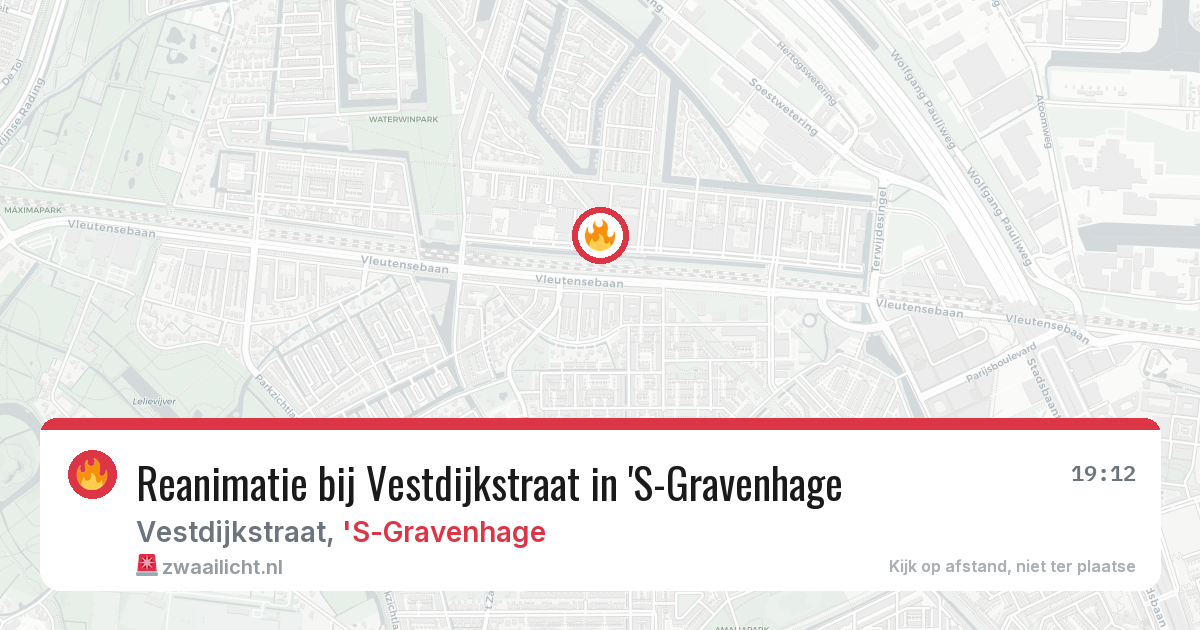 Reanimatie bij Vestdijkstraat in 'S-Gravenhage — 8 apr 2026