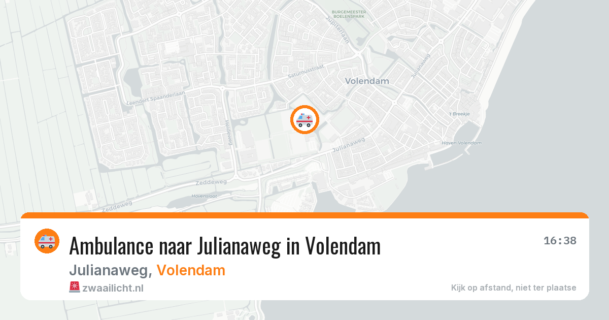 Ambulance naar Julianaweg in Volendam — 1 mrt 2026