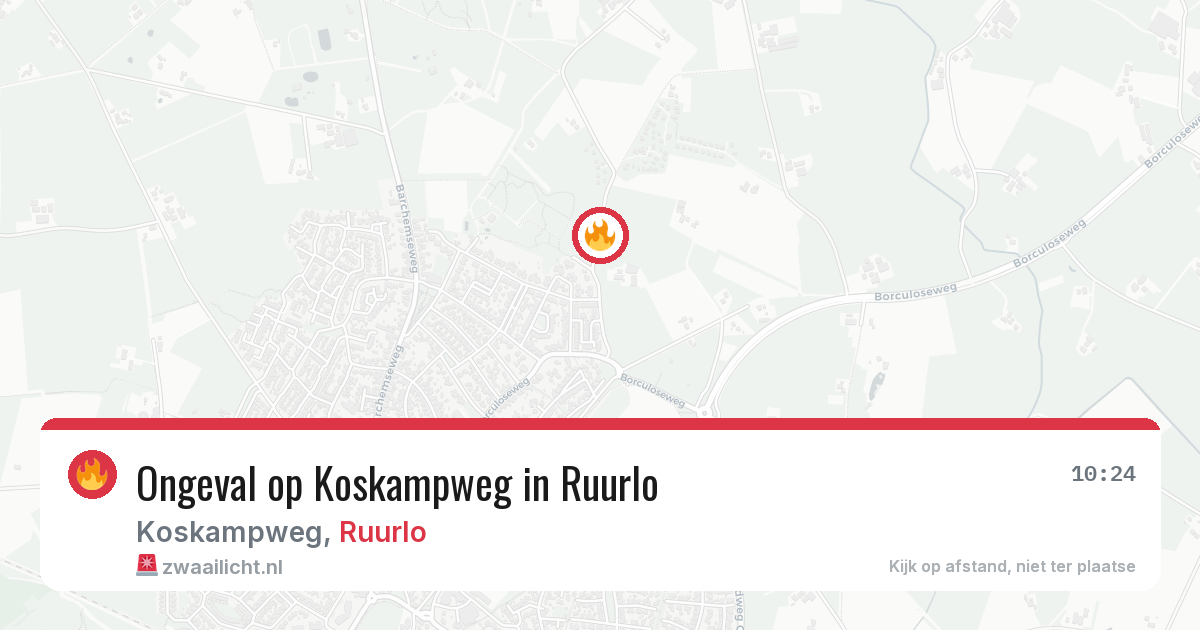 Ongeval op Koskampweg in Ruurlo — 11 jun 2026