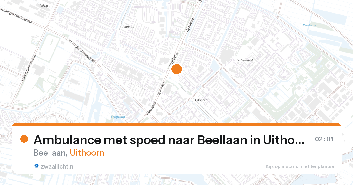 Ambulance met spoed naar Beellaan in Uithoorn — 7 feb 2026