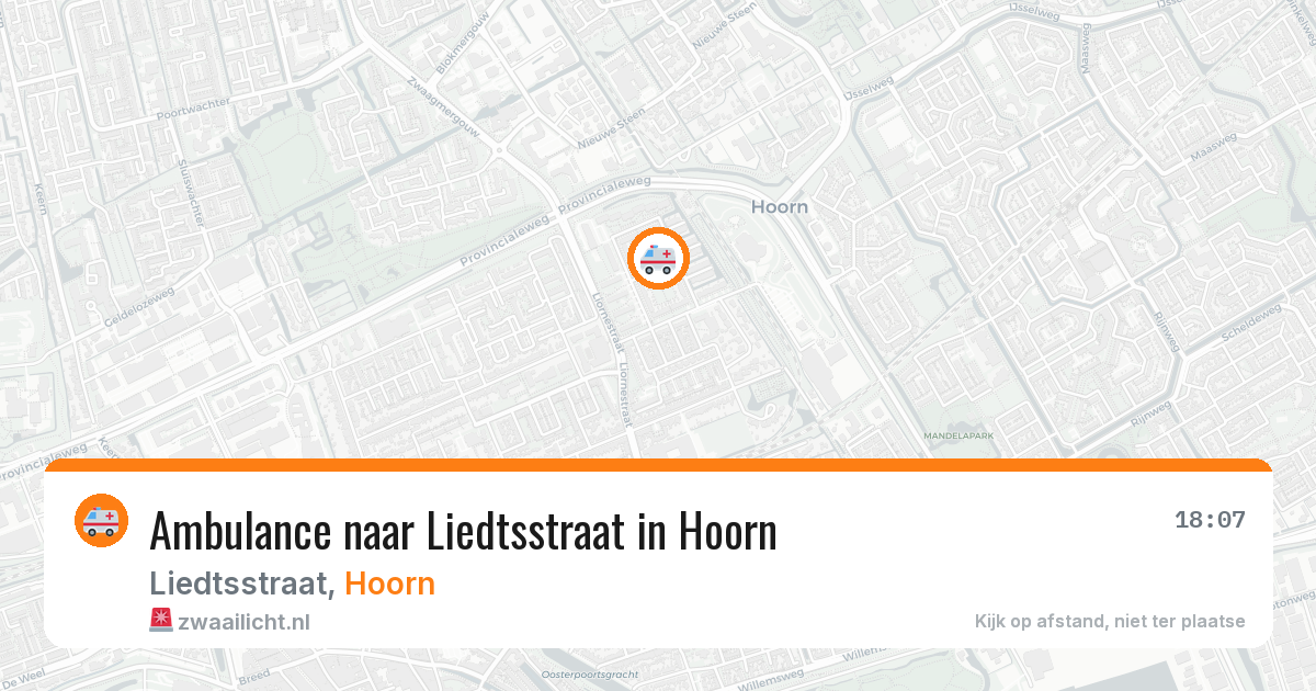 Ambulance naar Liedtsstraat in Hoorn — 17 jul 2026