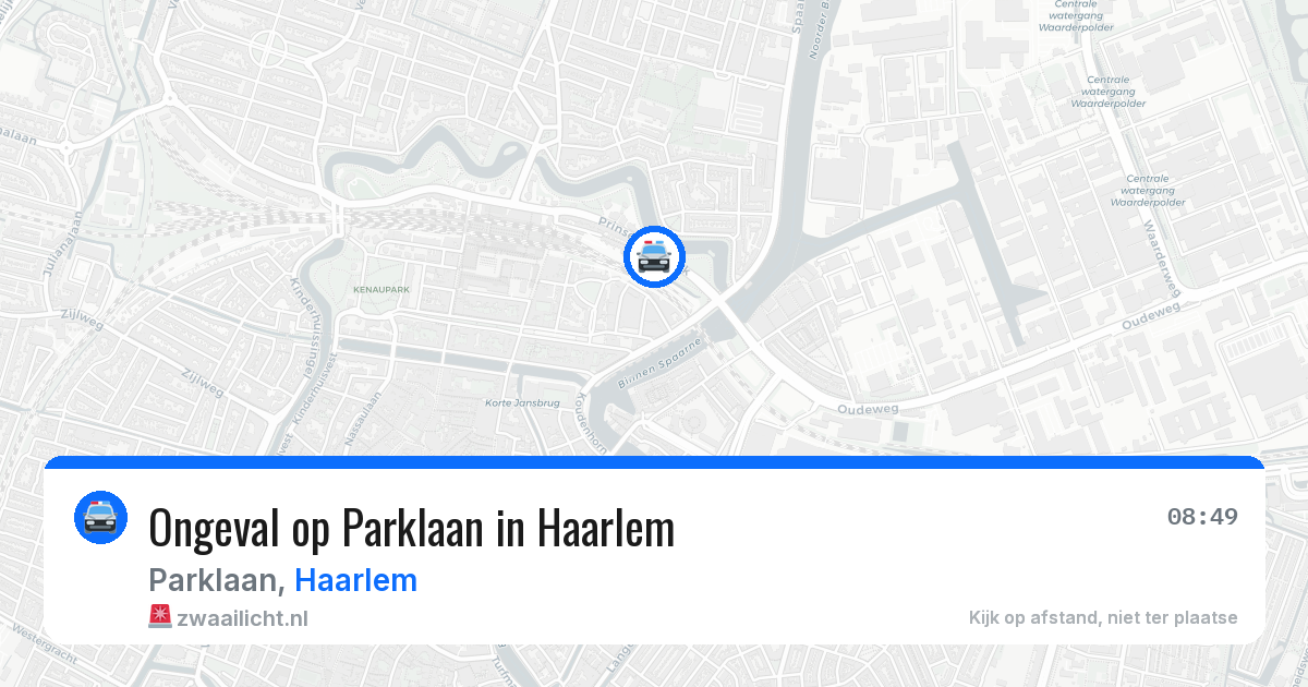 Ongeval op Parklaan in Haarlem — 25 mrt 2026