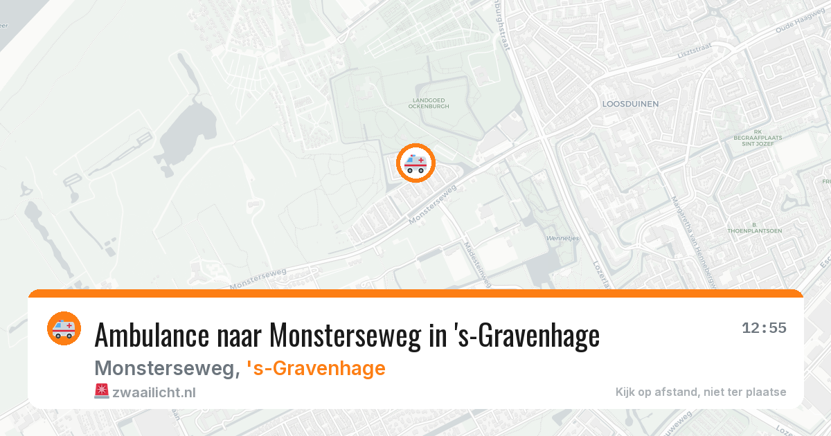 Ambulance naar Monsterseweg in 's-Gravenhage — 16 mrt 2026