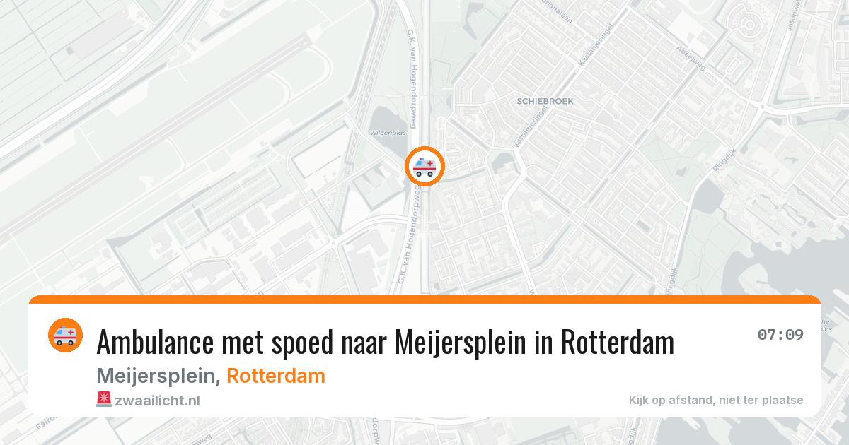 Ambulance met spoed naar Meijersplein in Rotterdam — 6 mei 2026