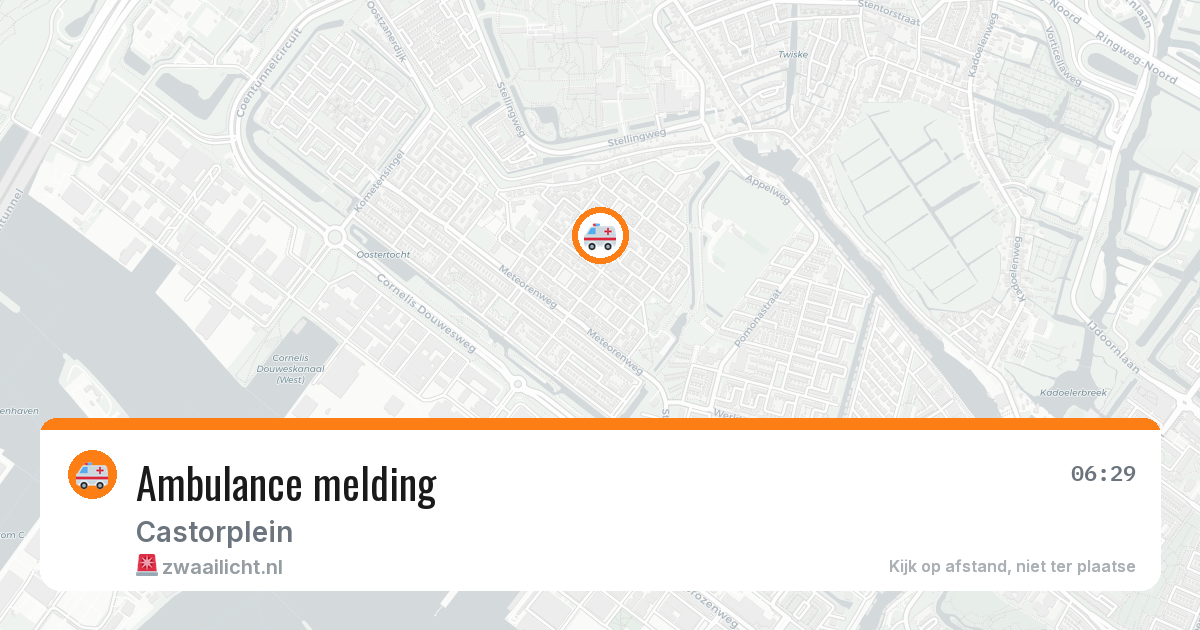 Ambulance melding — 29 apr 2026