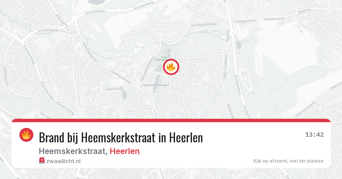 Brand bij Heemskerkstraat in Heerlen — 3 jun 2026