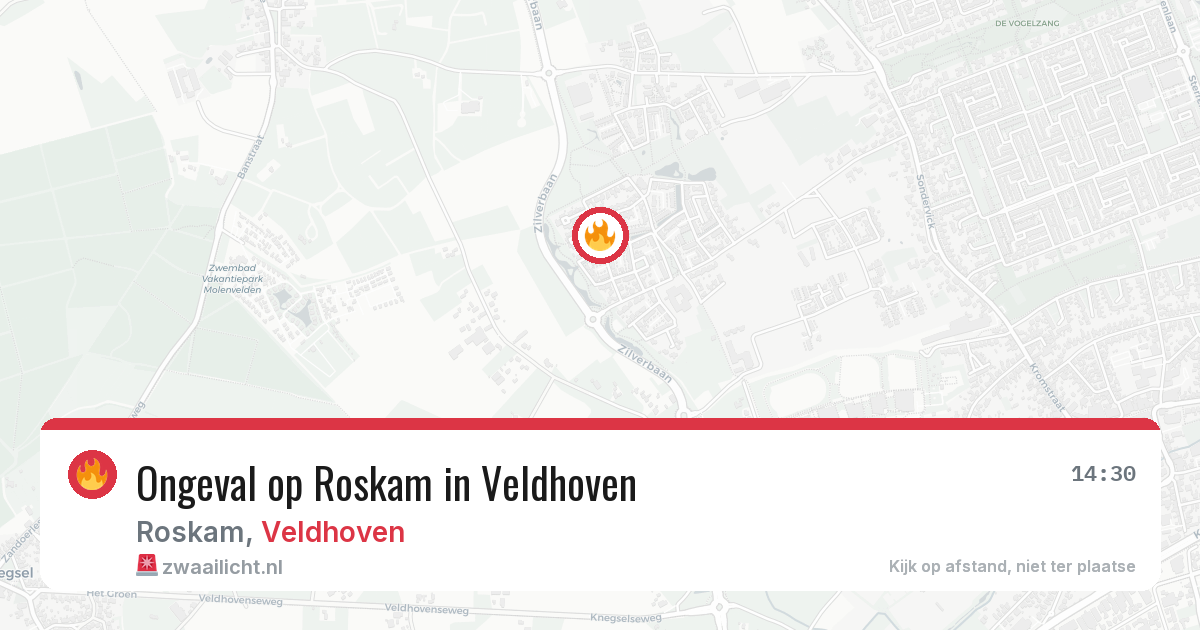 Ongeval op Roskam in Veldhoven — 4 aug 2026