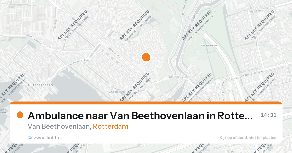 Ambulance naar Van Beethovenlaan in Rotterdam — 16 jul 2026