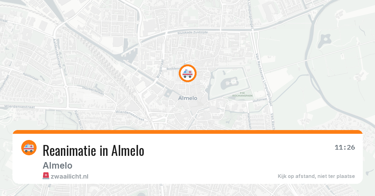 Reanimatie in Almelo — 12 apr 2026