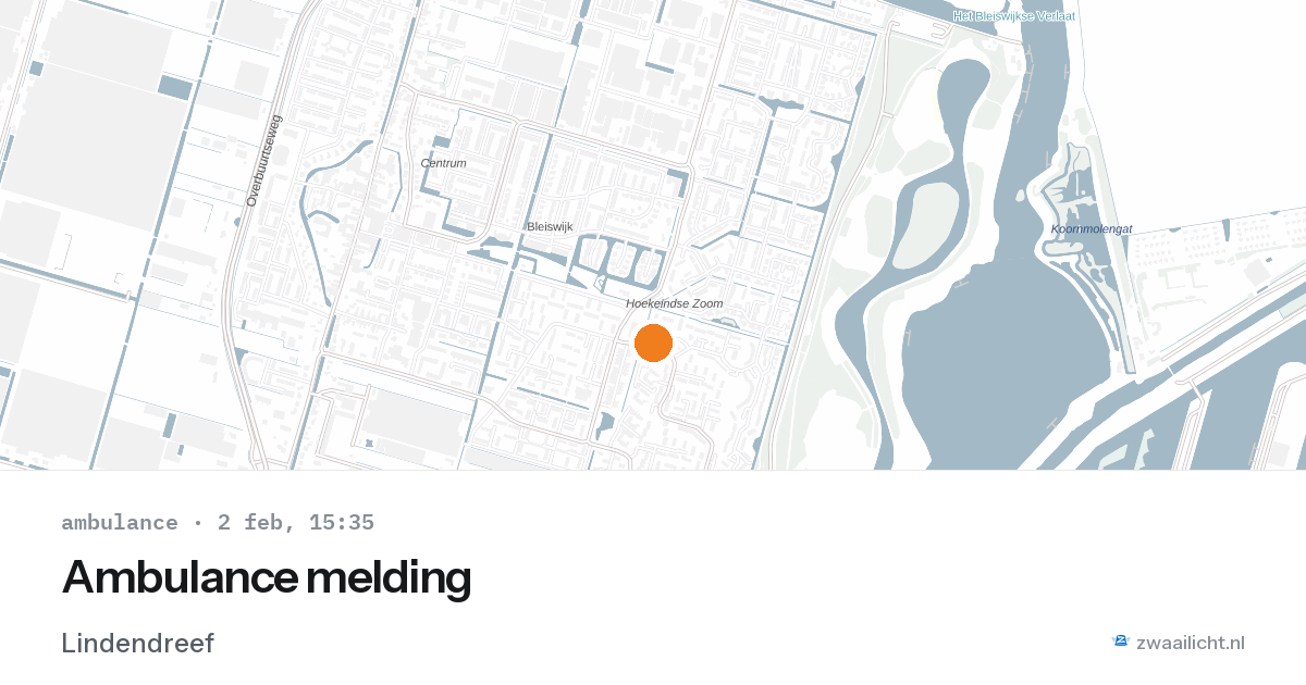 Ambulance melding — 2 feb 2026