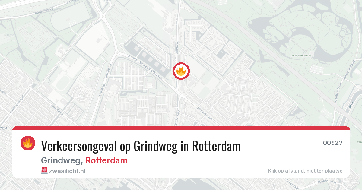 Verkeersongeval op Grindweg in Rotterdam — 6 jun 2026