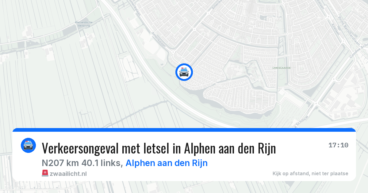 Verkeersongeval met letsel in Alphen aan den Rijn — 27 apr 2026