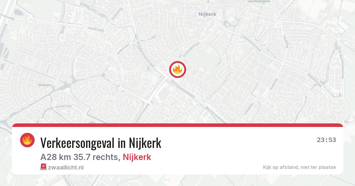 Verkeersongeval in Nijkerk — 5 apr 2026