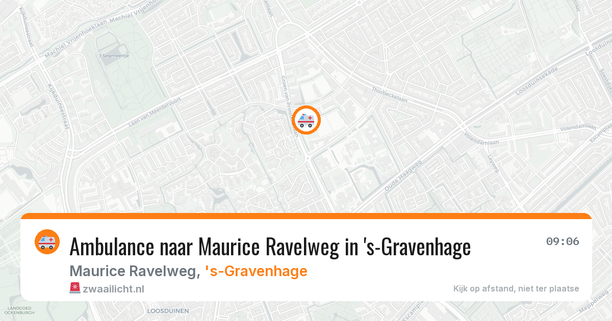 Ambulance naar Maurice Ravelweg in 's-Gravenhage — 17 jun 2026