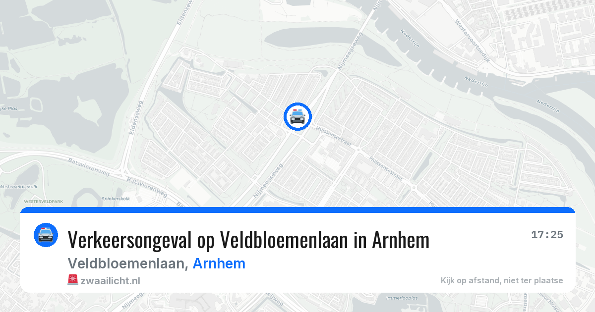 Verkeersongeval op Veldbloemenlaan in Arnhem — 30 jan 2026