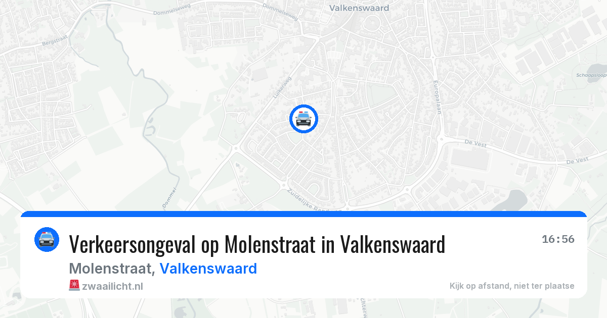 Verkeersongeval op Molenstraat in Valkenswaard — 3 apr 2026