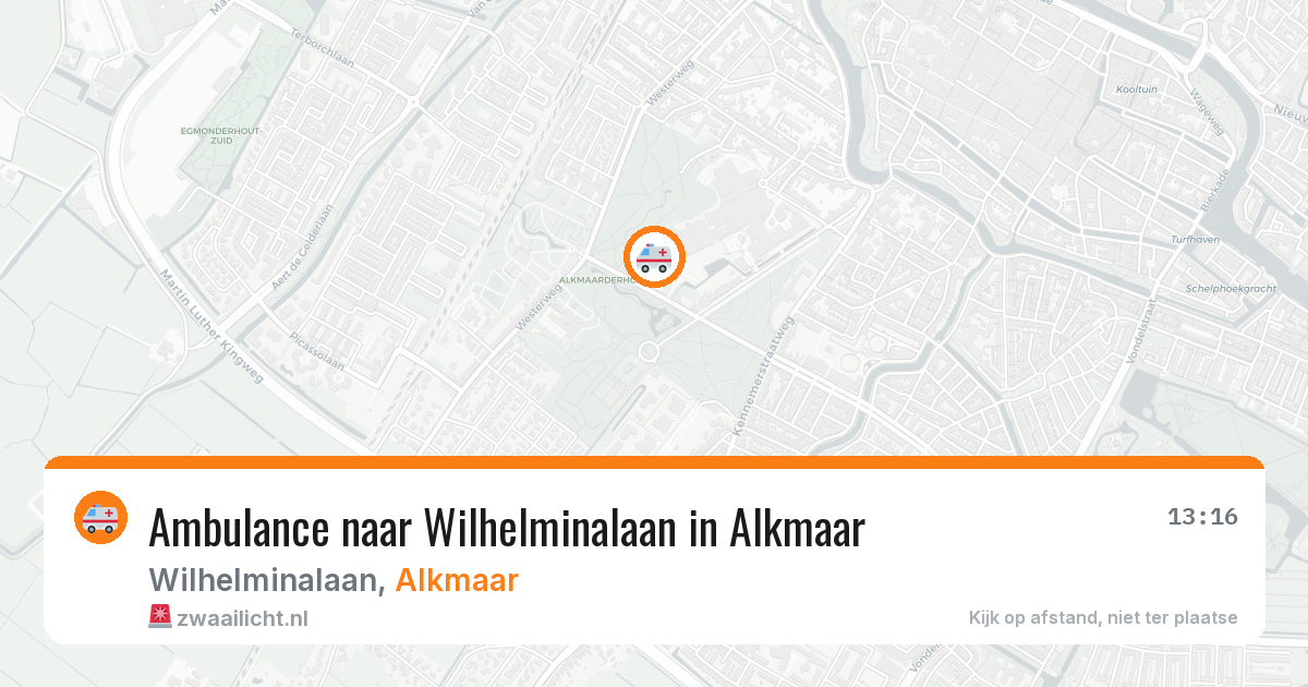 Ambulance naar Wilhelminalaan in Alkmaar — 22 mei 2026