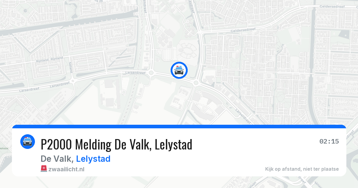 P2000 Melding De Valk, Lelystad — 16 jun 2026