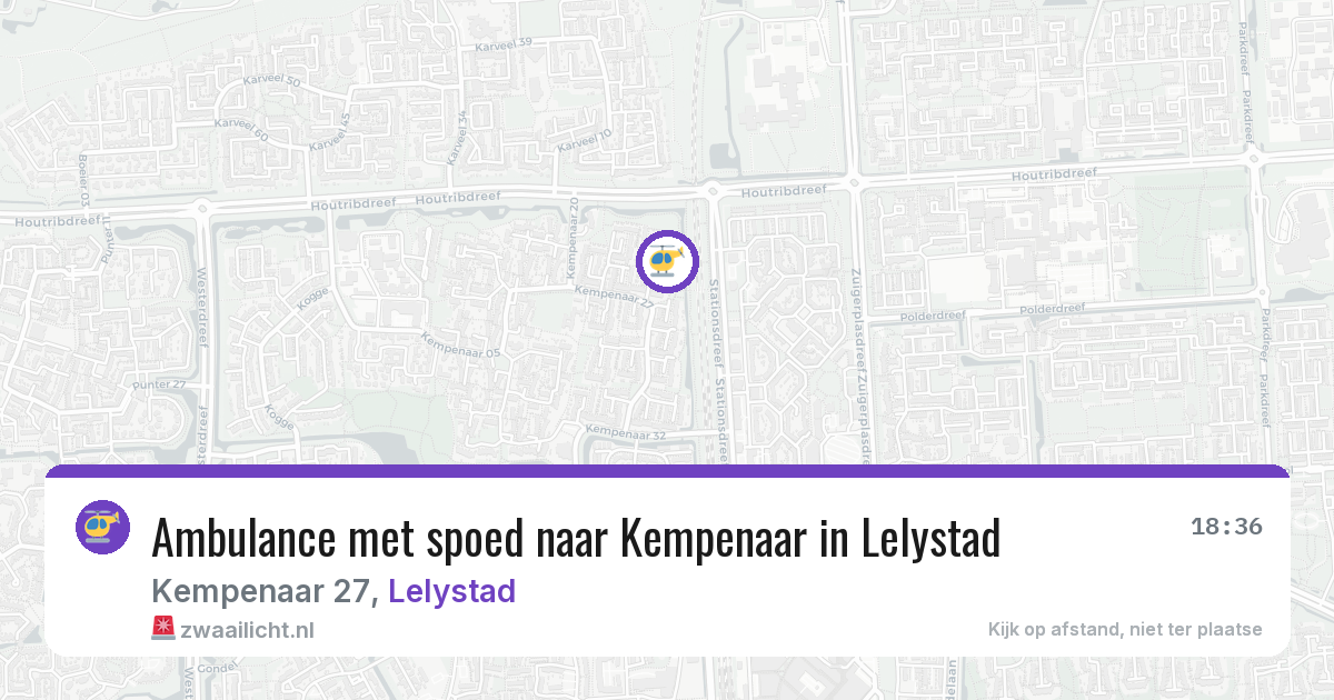 Ambulance met spoed naar Kempenaar in Lelystad — 20 feb 2026