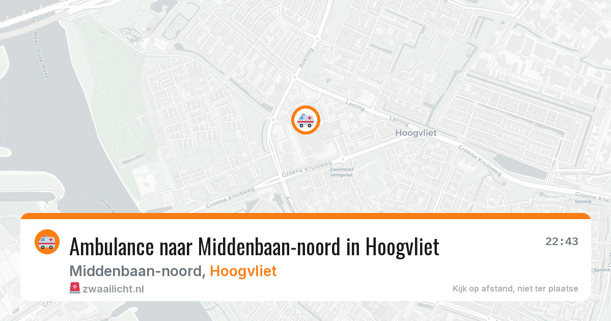 Ambulance naar Middenbaan-noord in Hoogvliet — 2 aug 2026