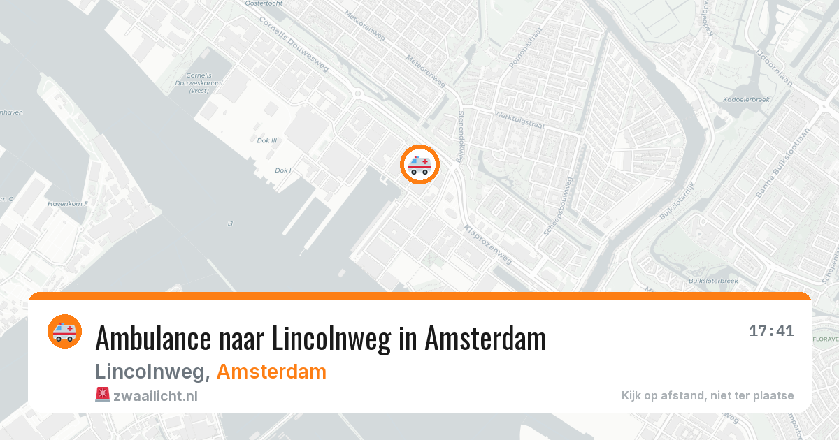 Ambulance naar Lincolnweg in Amsterdam — 2 apr 2026