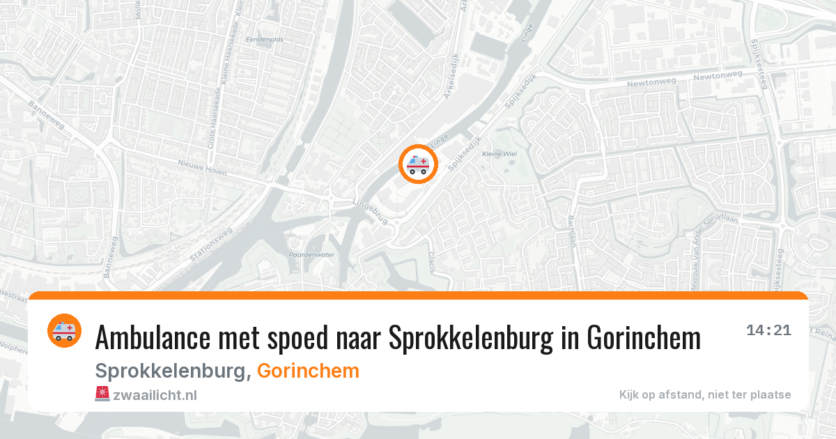 Ambulance met spoed naar Sprokkelenburg in Gorinchem — 25 jun 2026