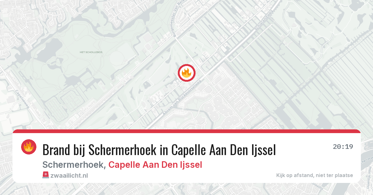 Brand bij Schermerhoek in Capelle Aan Den Ijssel — 7 mei 2026