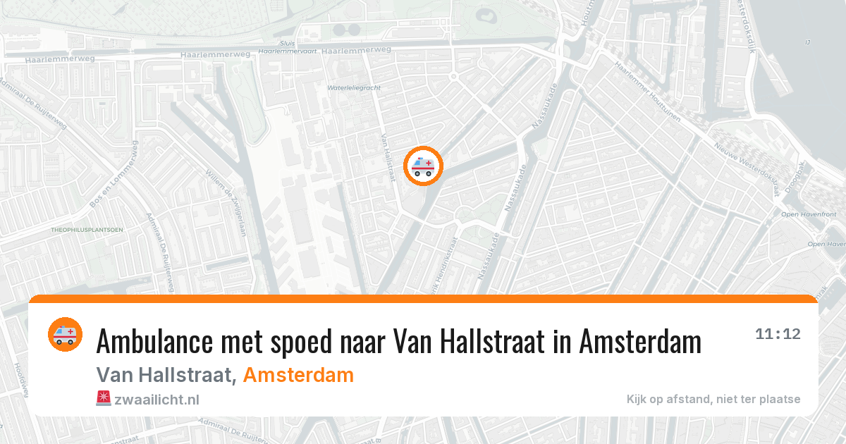 Ambulance met spoed naar Van Hallstraat in Amsterdam — 29 jan 2026