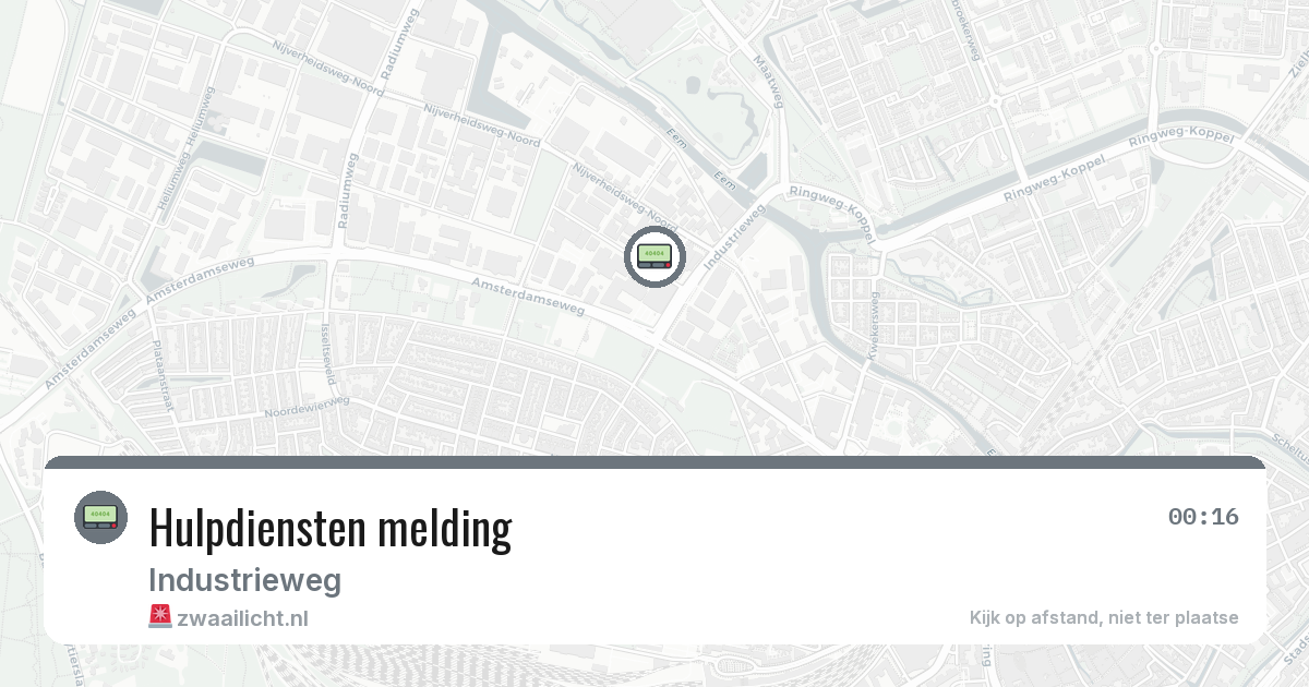Hulpdiensten melding — 6 mrt 2026