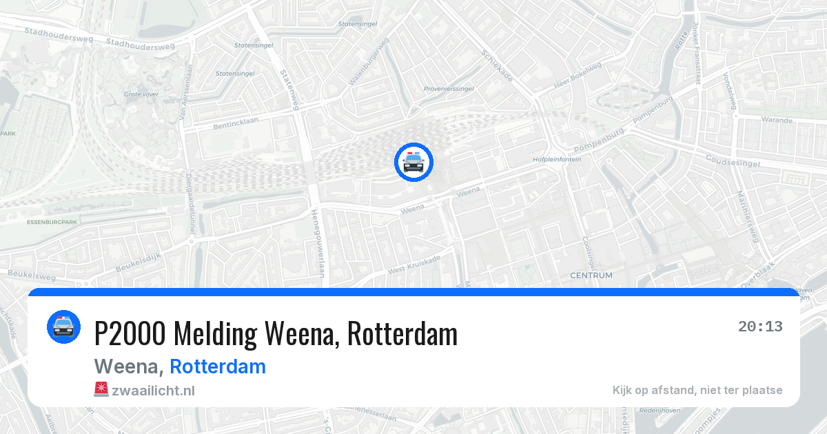 P2000 Melding Weena, Rotterdam — 25 jun 2026