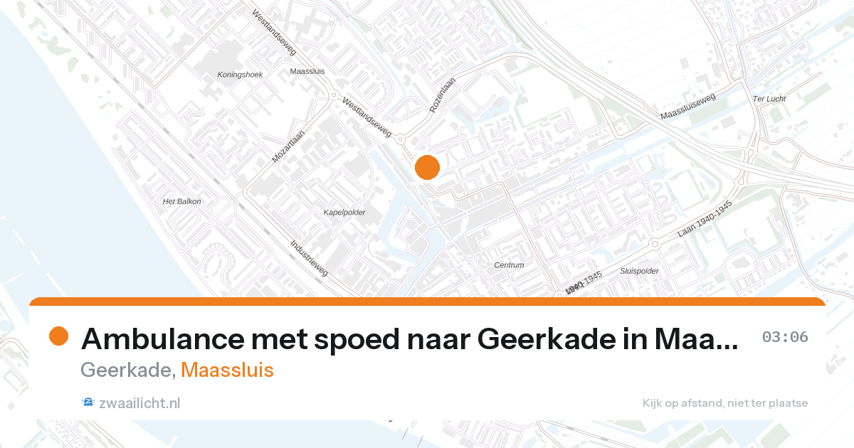 Ambulance met spoed naar Geerkade in Maassluis — 7 feb 2026