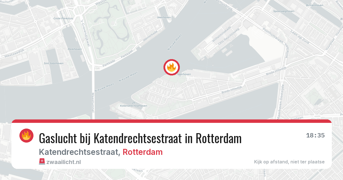Gaslucht bij Katendrechtsestraat in Rotterdam — 29 apr 2026