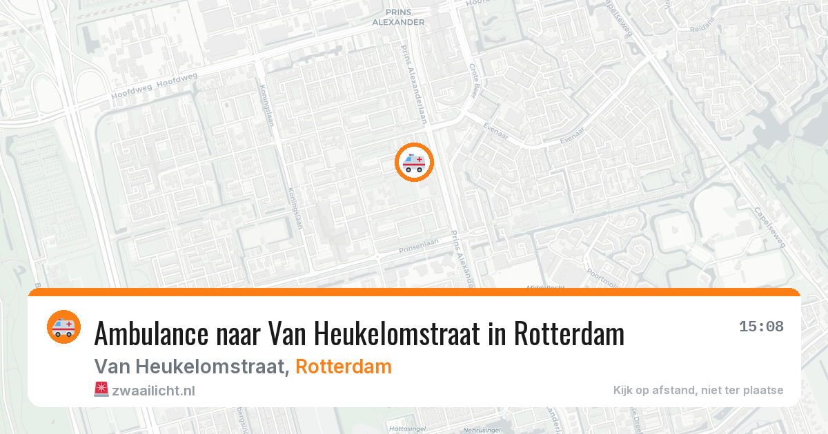 Ambulance naar Van Heukelomstraat in Rotterdam — 24 mei 2026