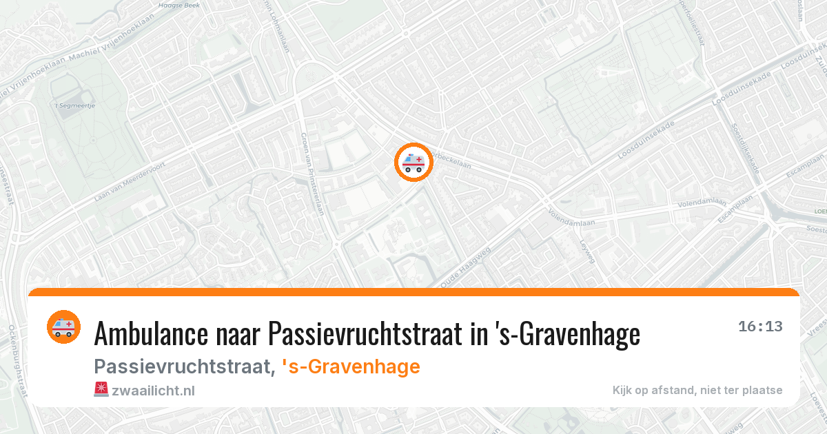 Ambulance naar Passievruchtstraat in 's-Gravenhage — 22 jun 2026