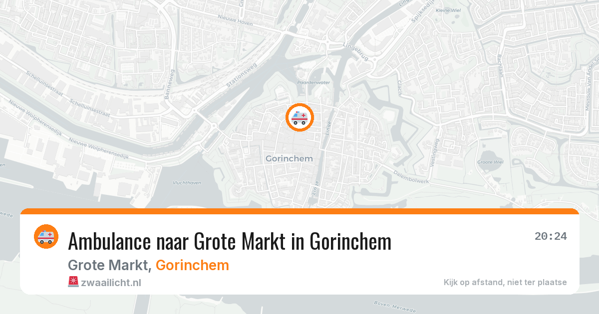 Ambulance naar Grote Markt in Gorinchem — 21 jul 2026