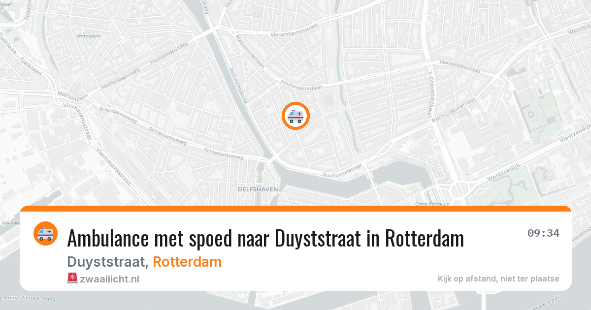 Ambulance met spoed naar Duyststraat in Rotterdam — 28 jul 2026