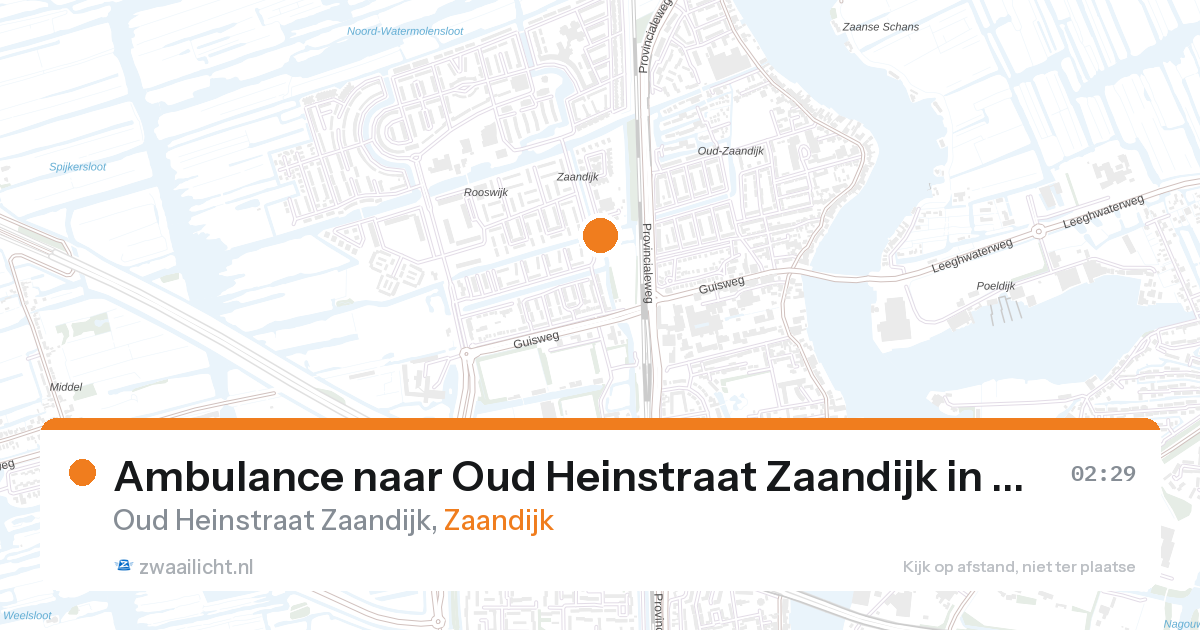 Ambulance naar Oud Heinstraat Zaandijk in Zaandijk — 13 jun 2026