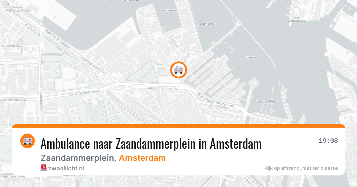 Ambulance naar Zaandammerplein in Amsterdam — 7 mei 2026
