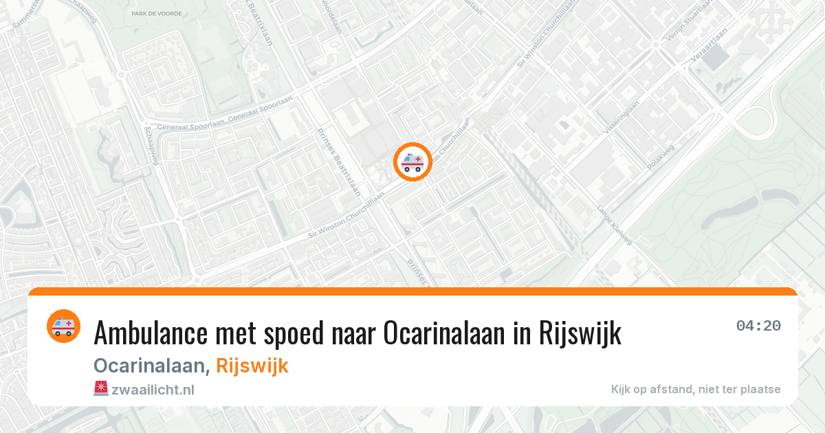 Ambulance met spoed naar Ocarinalaan in Rijswijk — 17 jan 2026