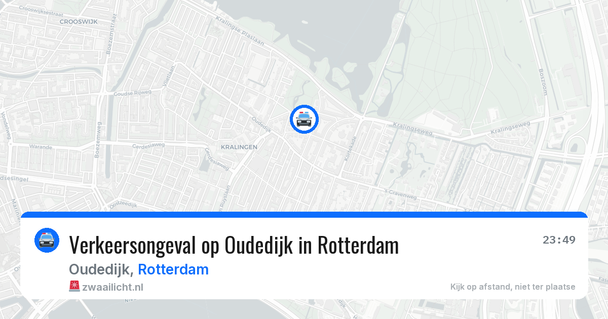 Verkeersongeval op Oudedijk in Rotterdam — 5 apr 2026