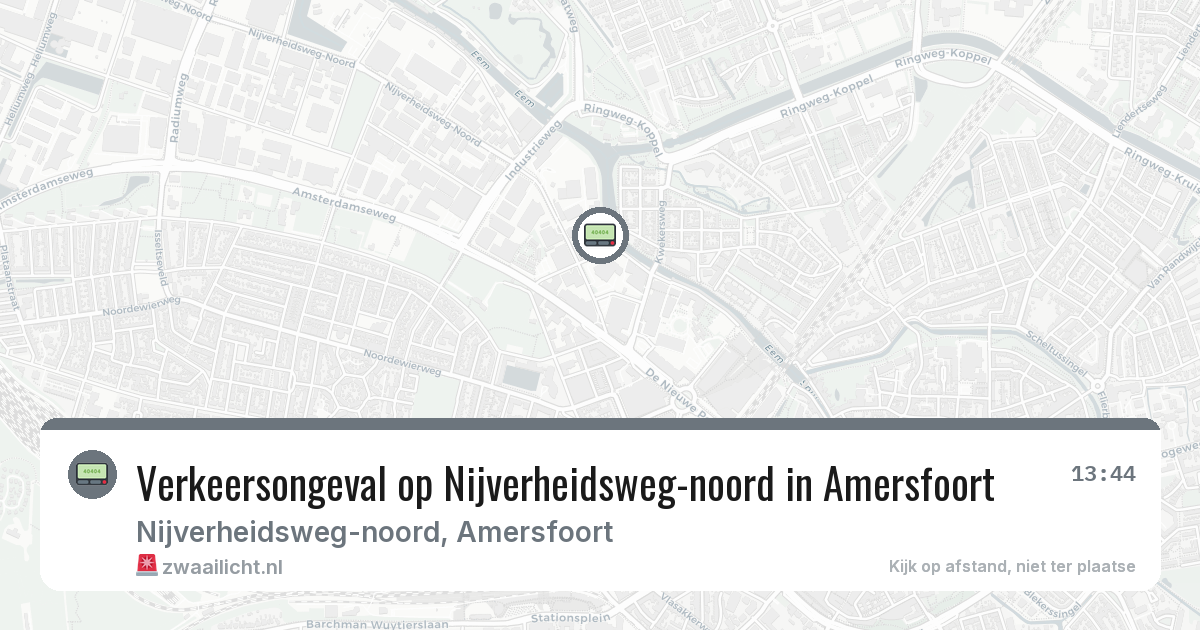 Verkeersongeval op Nijverheidsweg-noord in Amersfoort — 27 feb 2026