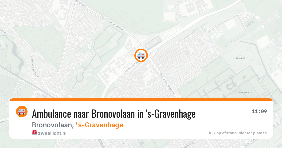 Ambulance naar Bronovolaan in 's-Gravenhage — 11 jun 2026