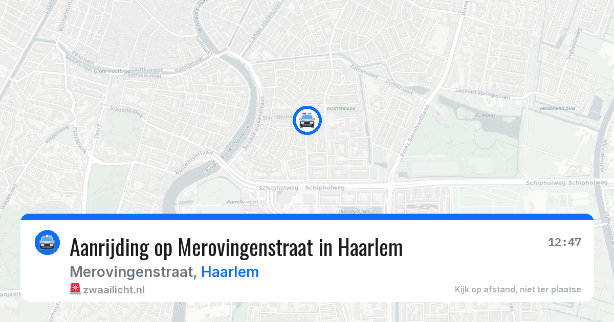 Aanrijding op Merovingenstraat in Haarlem — 2 aug 2026