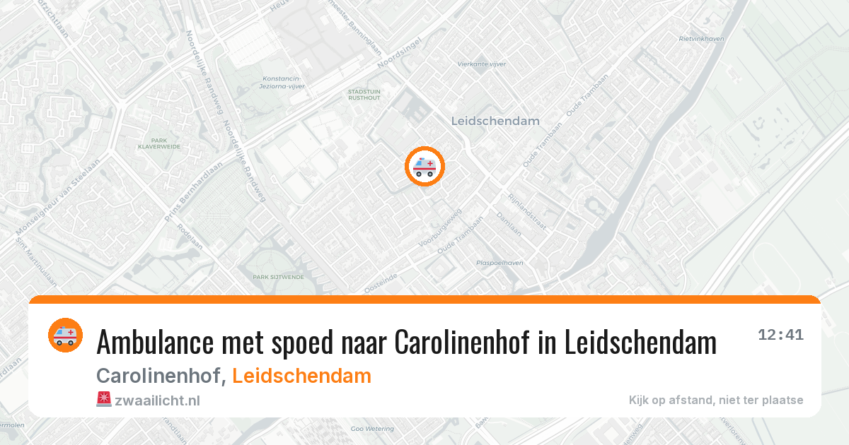 Ambulance met spoed naar Carolinenhof in Leidschendam — 3 feb 2026