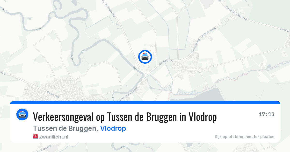 Verkeersongeval op Tussen de Bruggen in Vlodrop — 28 mei 2026