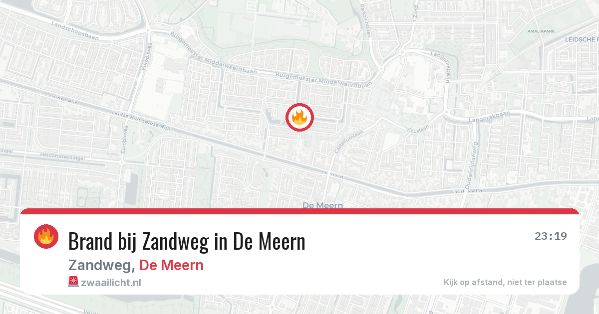 Brand bij Zandweg in De Meern — 4 apr 2026